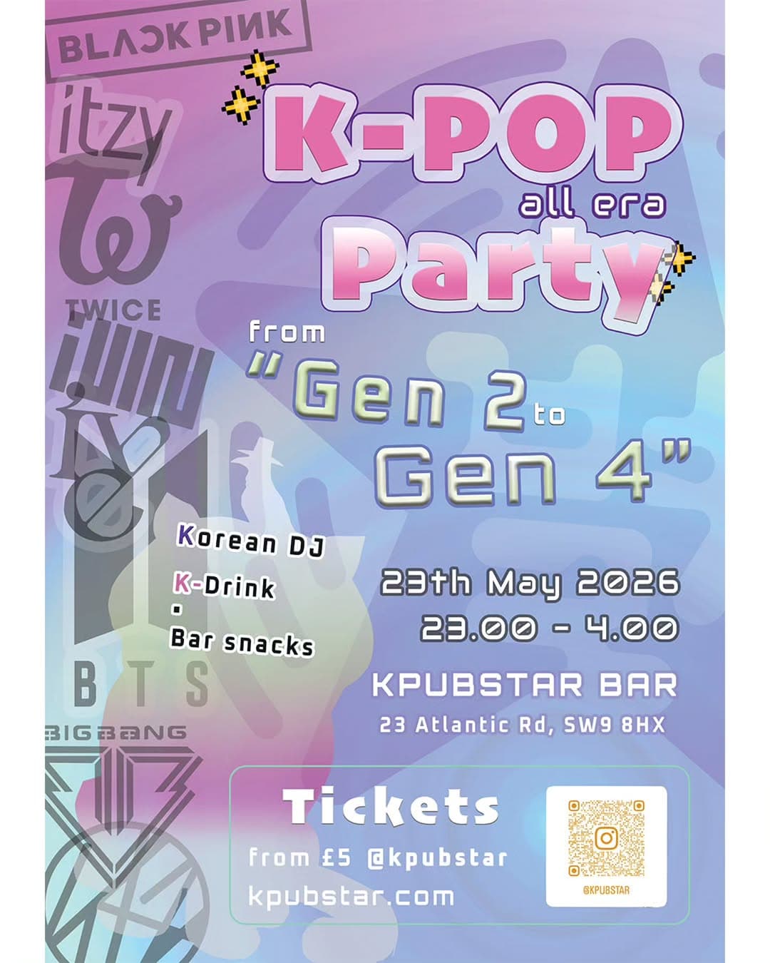 K-POP ALL ERA PARTY: GEN 2 to Gen 4